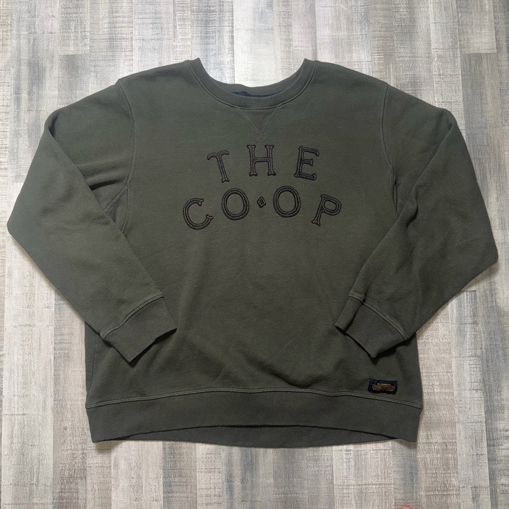 REI Men's XL Sweatshirt Green Co Op 80th Anniversary Staff Edition